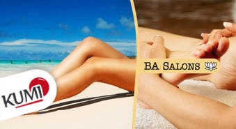 Kāju vaksācija visā garumā + kāju masāža BA Salonā: skaistas, gludas un atpūtušās kājas! -50%