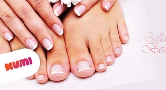 Mаникюр и/или педикюр с покрытием Gelish от BellaBeauty -57%