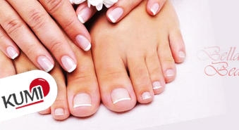 Manikīrs un/vai pedikīrs ar Gelish pārklājumu no BellaBeauty -57%