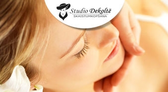 Atjauno savu sejas ādu ar augļskābju pīlingu un relaksējošu sejas + roku masāžu salonā “Studio Dekoltē” -50%