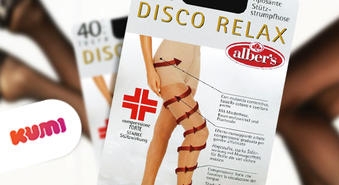 Коррекционные медицинские колготки Disco Relax 40 Den. Комфорт на весь день! -50%