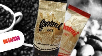Килограмм Итальянского кофе «Grosmi» в цельных зернах -47%
