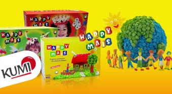 Экологичные конструкторы "Happy Mais" для детей на выбор: Лиса, Цветы и драгоценности или Звери и насекомые -50%