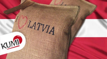"I Love Latvia" - подушечка наполненная душистыми травами -50%