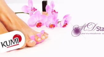 Аппаратный педикюр для мужчин и женщин + Gelish или ультрамодный O.P.I. + массаж ножек в салоне MD Stars -48%