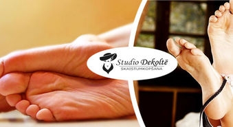 Reflektorā pēdu masāža jaunā salonā «Studio Dekoltē»! -50%