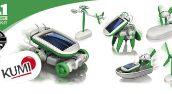 Robots transformeris 6-in-1 ar saules baterijām. Daudzfunkcionāla rotaļlieta bērnam -58%