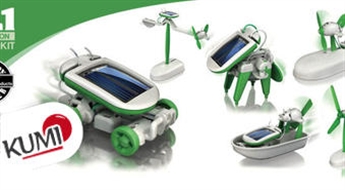 Robots transformeris 6-in-1 ar saules baterijām. Daudzfunkcionāla rotaļlieta bērnam -65%
