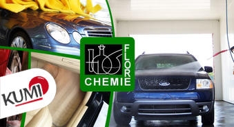 Profesionālie, ekoloģiskie koncentrēti tīrīšanas līdzekļi priekš auto FLORE-CHEMIE + piegāde! -43%