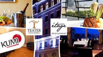 Отдых для двоих в City Hotel TEATER ***. Изысканный двухместный номер + шампанское и фрукты + завтрак -54%