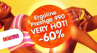 Super intensīvais solārijs Ergoline Prestige 990: sauļojies 6 min. tikai par Ls 2,00