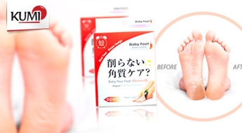 Мягкие и гладкие пяточки с носочками Baby Foot. Пяточки как у младенца! -50%