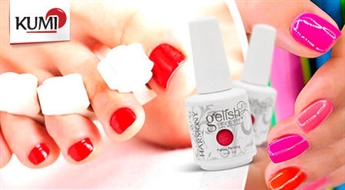 Идеальный маникюр и педикюр на 4 недели с устойчивым Gelish лаком в салоне Studio Dekoltē -50%