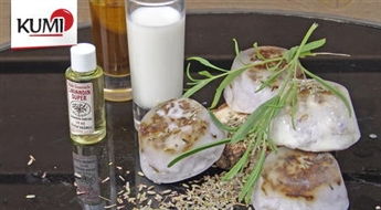 Эко-мыло с лавандой  и маслом ши -50%