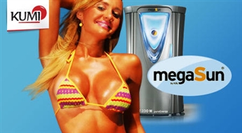 12 минут интенсивного солнца от MegaSun T200 Ultra Power в салоне Sharm -50%