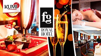 FG Royal Hotel Valentīndienas piedāvājums: Numuriņš + šampanietis + šokolādes masāža + brokastis -67%