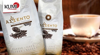 Бобовое кофе (1кг) высшего качества "Axxento Espresso Italiano Dark Roast" -43%