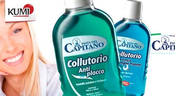 Mutes skalošanas šķidrums no Pasta del Capitano. Svaiga elpa un žilbinošs smaids! -59%