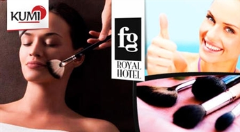 FG Royal: кисточковый массаж лица + моделирующая ORANGE experience маска с витамином С + массаж лица нефритом + обработка GUINOT дарсонвалем -67%