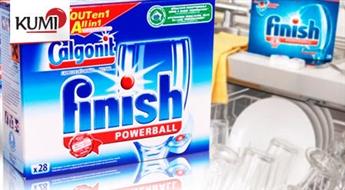 "FINISH PowerBall All in 1" tabletes trauku mazgājamām mašīnām (28gab.). Uz traukiem nekas nepaliks, izņemot spīdumu! -50%
