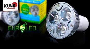 LED spuldzes GU10 3W VISIONAL. Ieekonomē līdz 85% elektronenerģijas! -43%