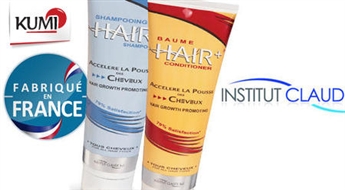 Komplekts HAIRPLUS matu ārstēšanai: paātrina matu augšanu un novērš izkrišanu. Franču kvalitāte no institūta CLAUDE Bell -50%