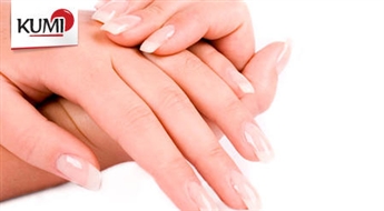 Ekspress manikīrs + Gelish + dāvana limfodrenāžas zābaki visam ķermenim 30 minūtes salonā "Beauty Empire" -54%
