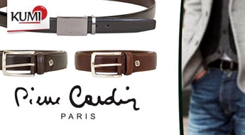 Коллекция из 3х моделей мужских кожаных ремней от PIERRE CARDIN -43%