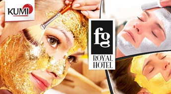 Ekskluzīva zelta vai sudraba maska, sejas attīrīšana, limfodrenāžas masāža, GUINOT darsnoval un ādas mitrināšana no FG Royal Hotel SPA -79%