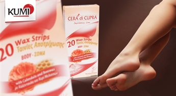 Cera di cupra: 20 депиляционных пластырей для удаления волос с тела с пчелиным воском и календулой -50%
