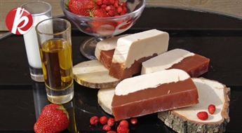 Клубничное мыло с козьим молоком -50%