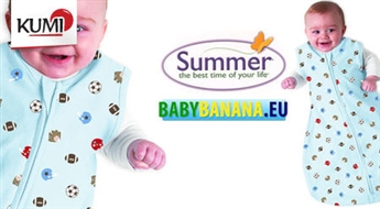 Для малышей от 0 - 6м: Хлопчатобумажный спальный мешок для младенцев Summer Infant SwaddleMeВ® Sack -52%