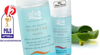 ALVA шариковые дезодоранты: "Crystal Sensitive roll on" и "Crystal Intensive roll on" -40%