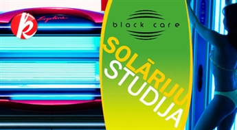 Black Care Jelgavā. Solārija apmeklējums: "Ergoline 500 Ultra Turbo Power" vai "SunVision 200XXL" -40%