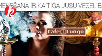 Izbaudiet aromātisko ūdenspīpi-kaljānu un tēju divām personām mājīgā atmosfērā kaljāna bārā "Lungo". Ieslīgsti Austrumu burvībā! -40%