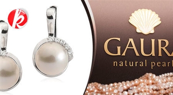 GAURA.LV: Серьги с пресноводным натуральным жемчугом на английском замке с бесплатной доставкой -45%