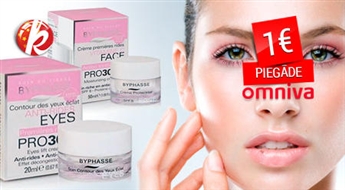 Крема для лица и глаз BYPHASSE от 30 лет PRO 30 ANTIOXIDANT + мицеллярные салфетки для снятия макияжа с глаз и лица -70%