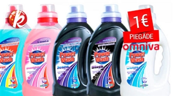 Power Wash veļas mazgāšanas gēls (krāsotām, baltām, melnām drēbēm vai universālais) 4L. Vācijas kvalitāte! -39%