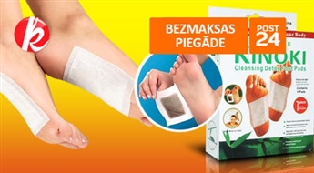 Organismu attīrošie plāksteri "Kinoki Detox" + bezmaksas piegāde. Labas veselības mazais noslēpums! -70%