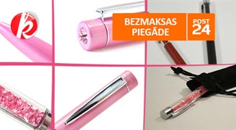 Skaistas un stilīgas pildspalvas ar "Swarovski elements" kristāliem samtainā maisiņa. Neaizstājamā mantiņa katrai sievietei -51%