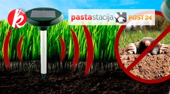 Grauzēju atbaidītājs (kurmju), darbojas ar saules baterijām Solar Rodent Repeller -50%