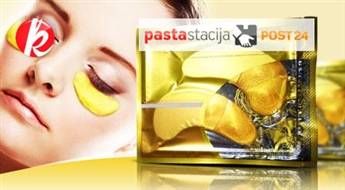 Коллагеновые маски "Crystal Collagen Gold"  (2 шт.) для области вокруг глаз. Свежесть и молодость лица навсегда! -65%