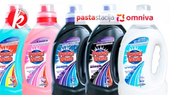 Power Wash veļas mazgāšanas gēls (krāsotām, baltām, melnām drēbēm vai universālais) 4L. Vācijas kvalitāte! -39%