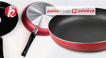 Kvalitatīvas pannas ar teflona pārklājumu (20 cm, 22 cm, 24 cm vai 28 cm) kalpos ilgi -48%