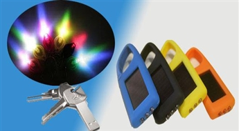 LED lukturītis ar saules baterijām