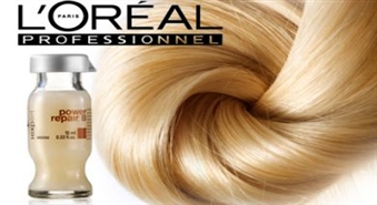 Veselīgi mati - Jūsu skaistuma atslēga! Palutiniet tos ar L&#39;Oreal Power Repair B procedūru salonā Dali + matu veidošana ar atlaidi 50%!