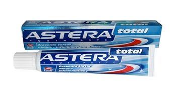 Veselības veikals «Greenice» piedāvā: ASTERA zobu  pastas ar 50% atlaidi, tikai par Ls 0.49