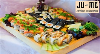Plaša suši izvēle un citi patiesi japāņu virtuves ēdieni, kā arī dzērieni restorānā JU-ME ar 50% atlaidi!