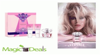 Komplekts Versace Bright Crystal EDT 5ml+ 25ml ķermeņa losjons+ 25ml dušas želeja.