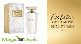 Var izņemt uzreiz! Smaržas Balmain Extatic Gold Musk women EDT 90ml testers.